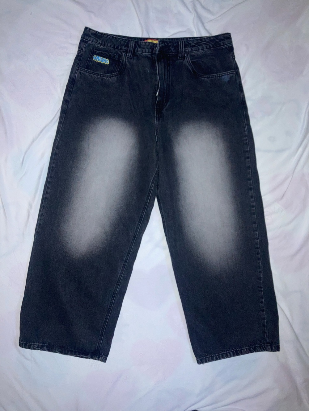 Empyre Black Washed Relaxed Jeans